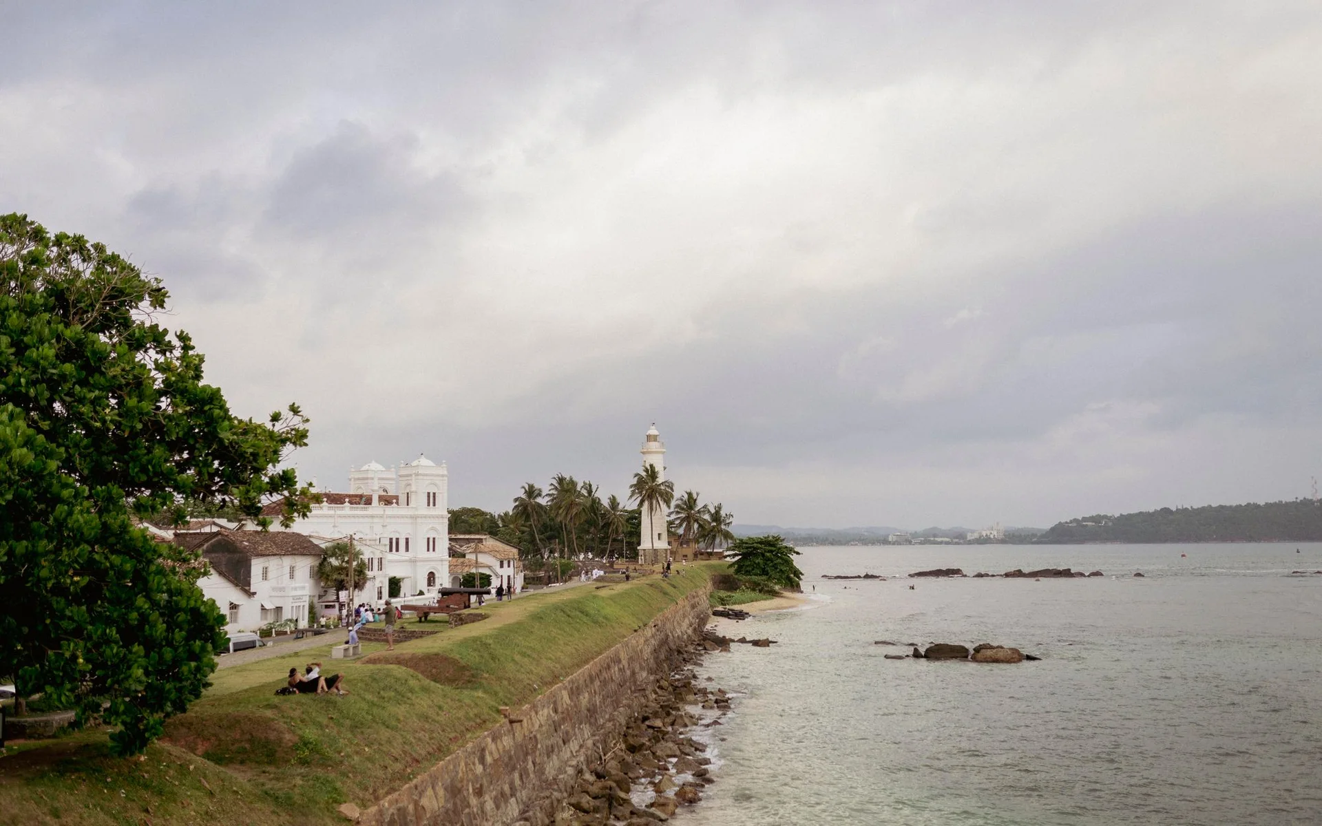 Latarnia morska w Galle nad Oceanem Indyjskim