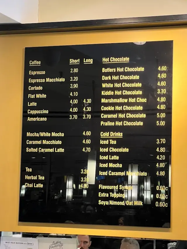 BookNoFees: Kawiarnia – Butlers Chocolate Café – Dublin – Butlers Chocolate Café, zdjęcie 2