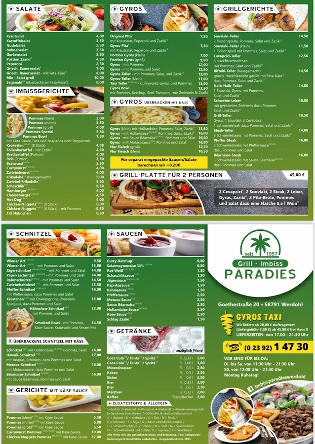 BookNoFees: Restauracja – Imbiss-Paradies – Werdohl – Raj dla miłośników przekąsek, zdjęcie 2