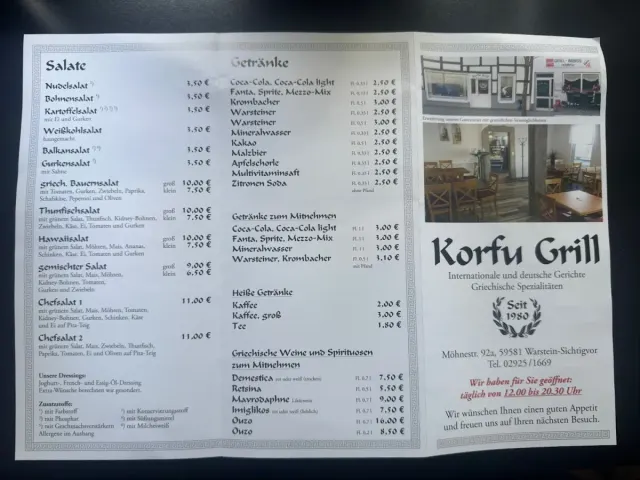 BookNoFees: Restauracja – Grillstube Korfu – Warstein-Sichtigvor – Restauracja z grillem „Korfu”, zdjęcie 2
