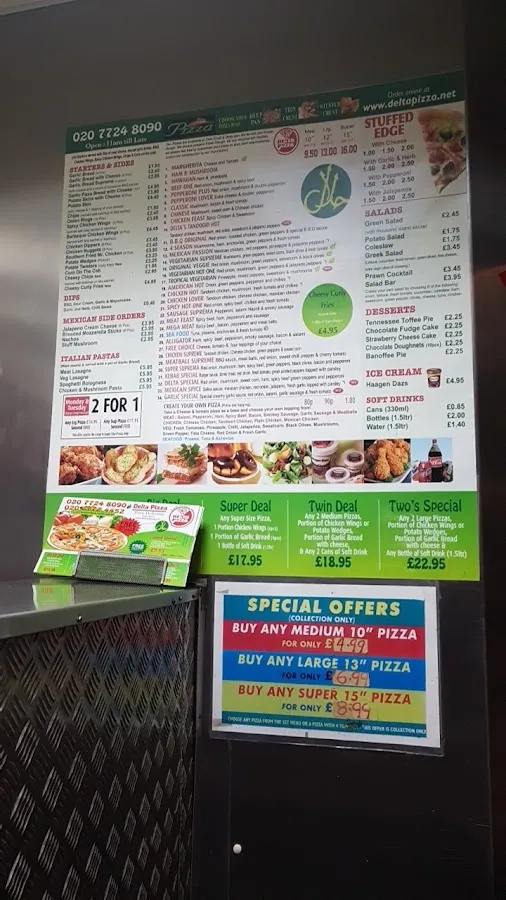 BookNoFees: Bar z przekąskami – Delta Pizza – London – Delta Pizza, zdjęcie 2