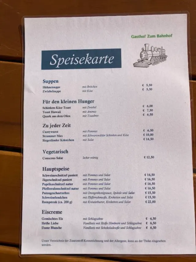 BookNoFees: Restauracja – Gasthof zum Bahnhof – Bad Berleburg – Gospoda „Zum Bahnhof”, zdjęcie 2