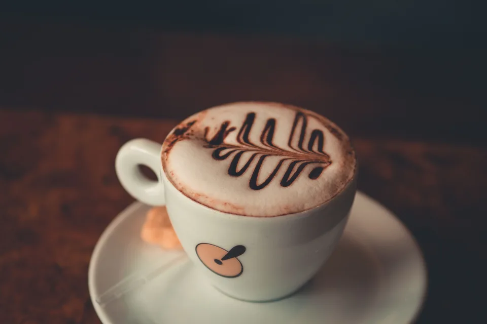BookNoFees: Przykładowe zdjęcie: Cappuccino z wzorem z czekolady